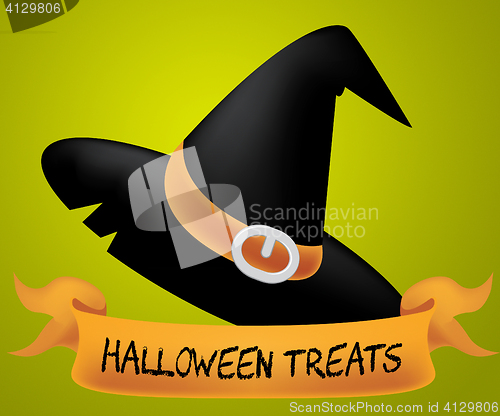 Image of Halloween Treats Indicates Candies Horror And Ghost