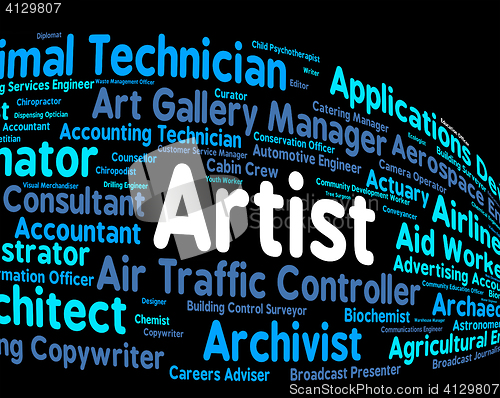 Image of Artist Job Shows Hire Painter And Artwork