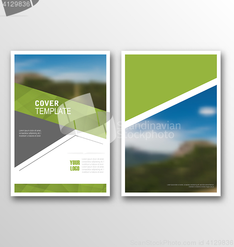 Image of Abstract Cover Template, Design of Magazine or Newspaper