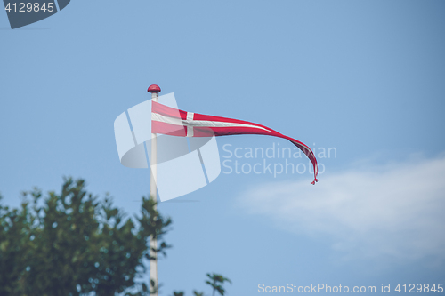 Image of Danish pennant in the wind