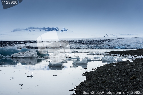 Image of Icebergs at glacier lagoon 