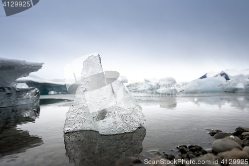 Image of Blue icebergs closeup