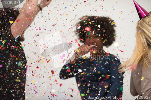 Image of confetti party