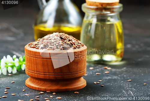 Image of flax seed and oil