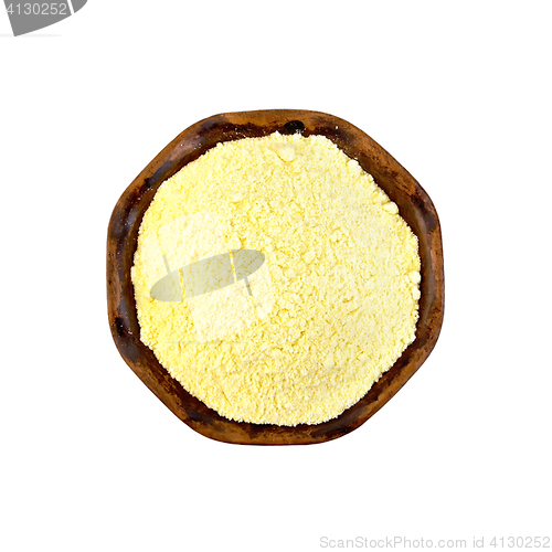 Image of Flour corn in bowl top