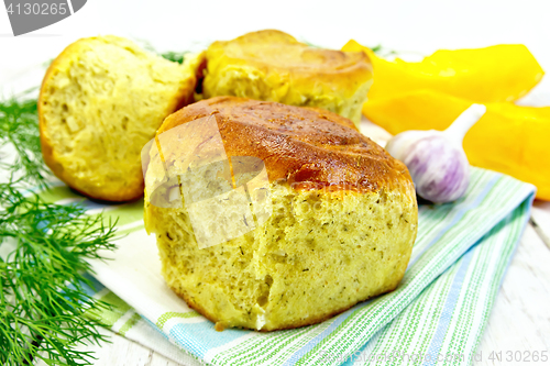 Image of Scones pumpkin on towel