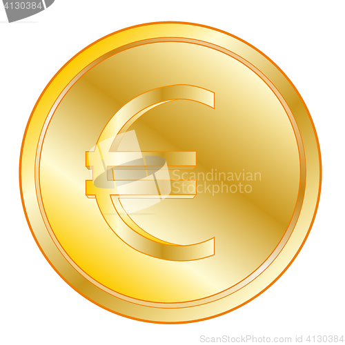 Image of Coin with sign euro