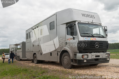 Image of Transport for horses with trailer