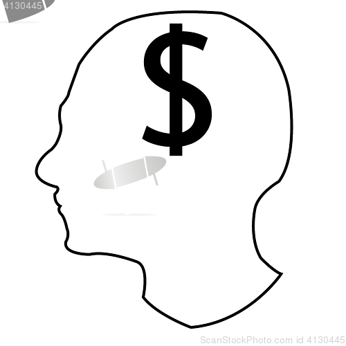Image of Head and money