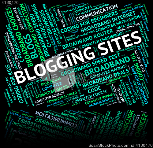 Image of Blogging Sites Means Web Host And Weblog