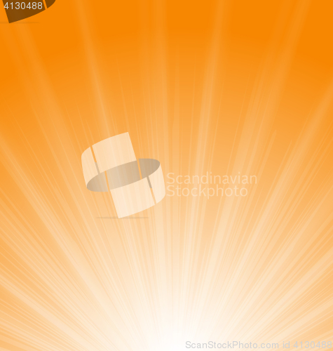 Image of Abstract Orange Background Sun Rays