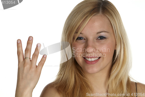 Image of four with finger