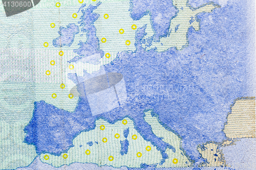 Image of Euro money close-up