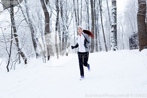 Image of Sport girl on morning jog