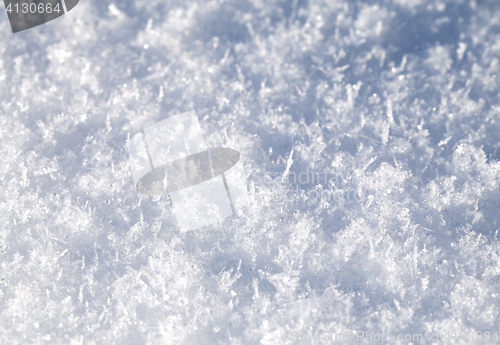 Image of Snow texture, macro