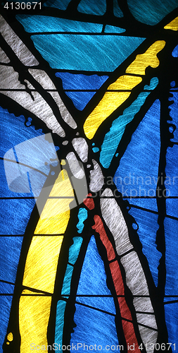 Image of Stained glass church window