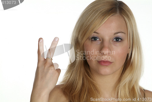 Image of junge blonde Frau | young blond woman