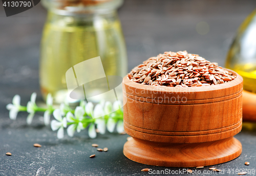 Image of flax seed and oil