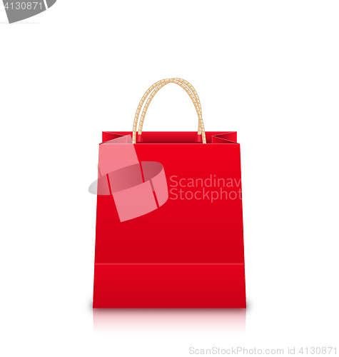 Image of Red Empty Shopping Bag