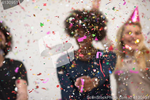 Image of confetti party