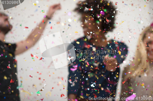 Image of confetti party