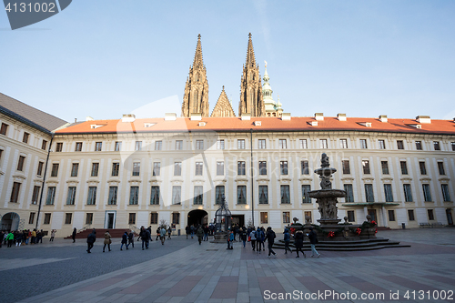 Image of Prague castle Courtyard
