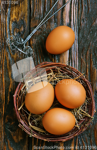 Image of chicken eggs