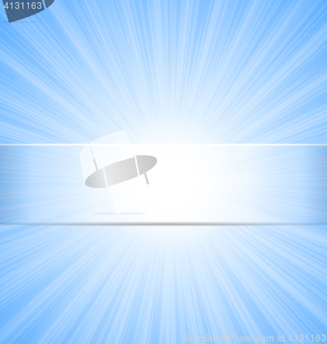 Image of Abstract Blue Sky Sunbeam Background