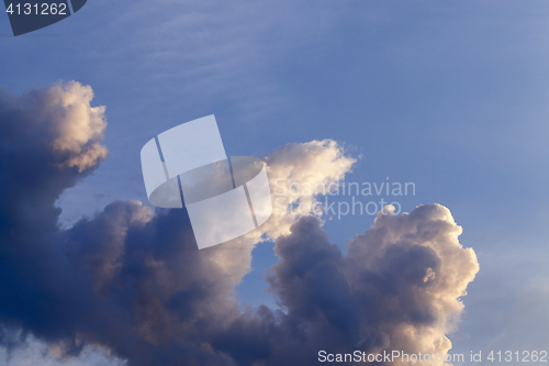 Image of cumulus clouds in the sky