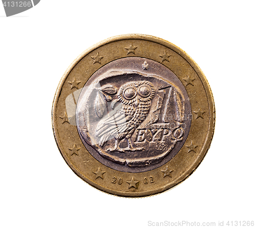 Image of coin worth one euro