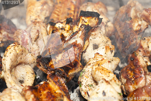 Image of skewers of pork