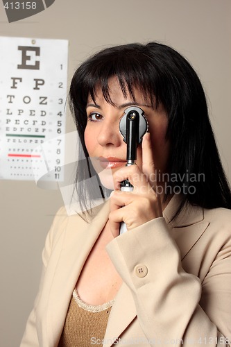 Image of Optometrist vision checkup