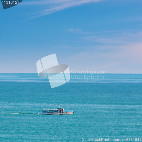 Image of Pleasure Boat in the Sea