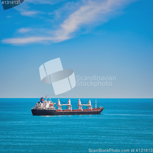 Image of Cargo Ship in the Sea