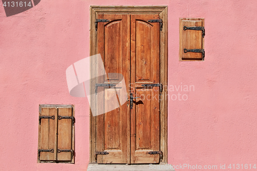 Image of Closed Door and Windows