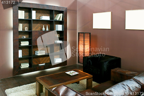 Image of Brown living area