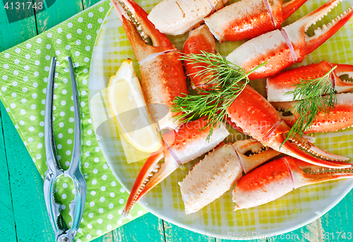 Image of boiled crab claws