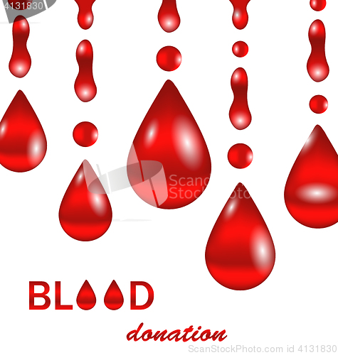 Image of Creative Background for Blood Donation. Poster for World Blood Donor Day