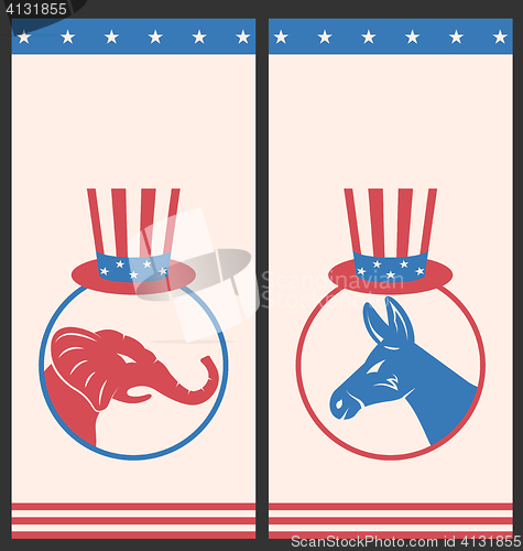 Image of Banners for Advertise of United States Political Parties