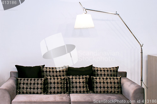 Image of Sofa and lamp