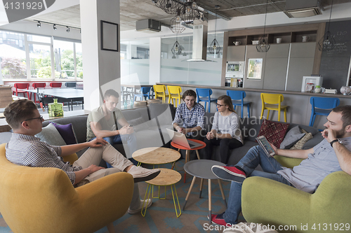 Image of team meeting and brainstorming