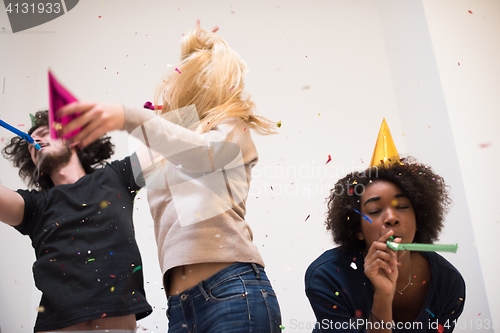 Image of confetti party