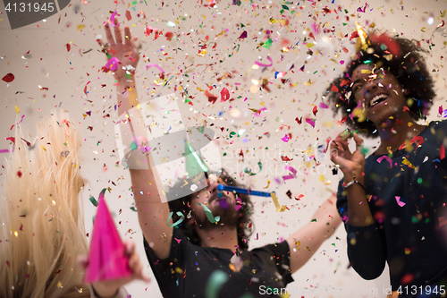 Image of confetti party