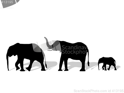 Image of Group of elephant