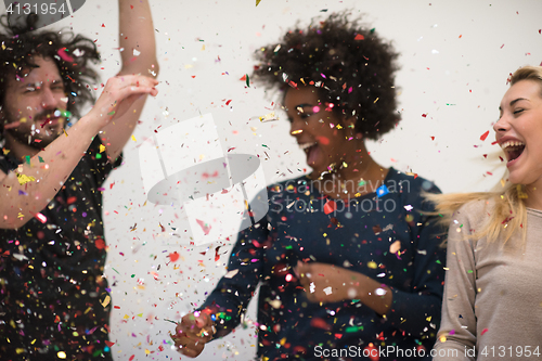 Image of confetti party