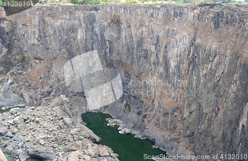 Image of empty waterfall