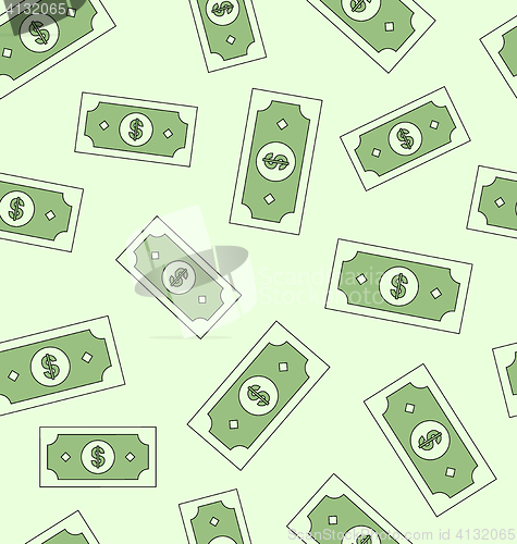 Image of Seamless texture with american money dollars 