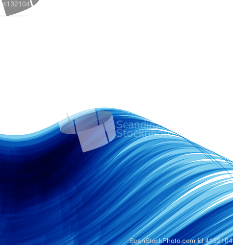 Image of Blue abstract wave techno background