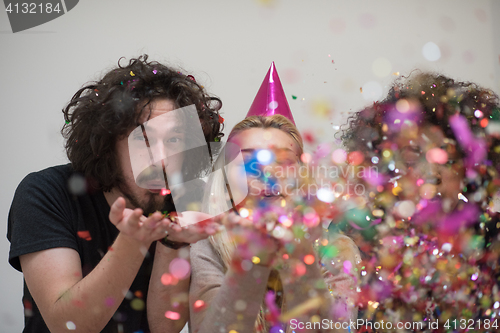 Image of confetti party