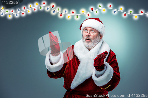 Image of Surprised Santa Claus